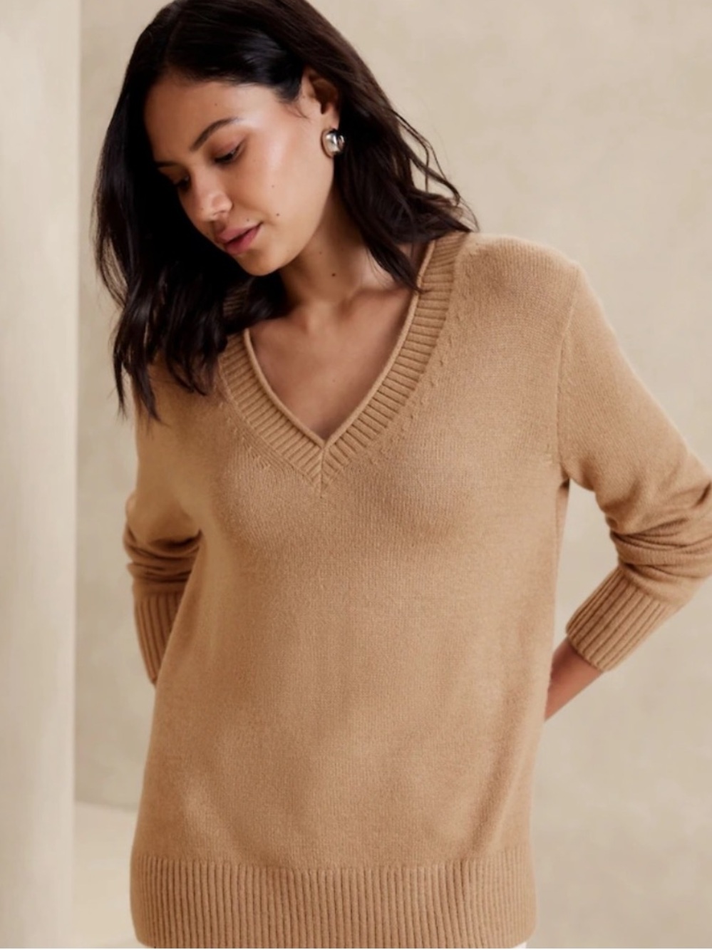 Banana Republic - Essential V-Neck Sweater
